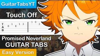 The Promised Neverland - Touch Off (Opening) Guitar Tutorial + TABS (Easy Version) / Guitar Cover