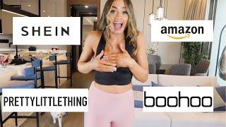 honest cheap gym wear haul  (BOOHOO, PLT, SHEIN, AMAZON)