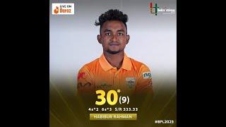 habibur rahman sohan 9 balls 33 runs || habibur rahman sohan bpl batting