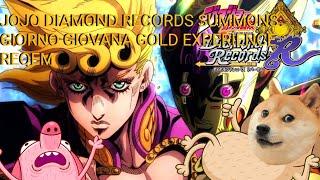 Jojo diamond records summons - Giorno Giovana GOLD EXPERIENCE REQEM