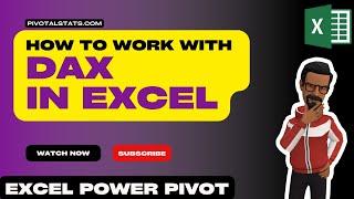 How to use DAX in Power Pivot to create calculated MEASURES & COLUMNS | Excel Power Pivot