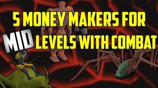 OSRS - Top 5 Combat Money Making Methods For MID Level Accounts! (5)