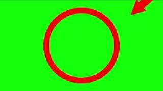 Red Arrow Circle Green Screen Template