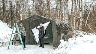 Alaska can be Hard on Equipment-We Need a Garage! | Winter Projects-Pop up ShelterLogic Garage!️