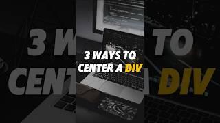 13/50 Tricks: 3 Ways to Center a Div using CSS | HTML CSS JS Tricks #html #css #htmlcssjavascript