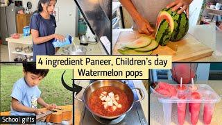 Secret Paneer family recipe I Chinese watermelon cutting & popsicles