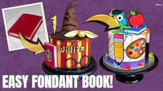 EASY Way To Make A BOOK From FONDANT!