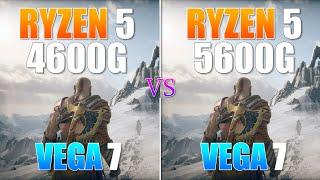 AMD Ryzen 5 4600G vs AMD Ryzen 5 5600G - Test in 5 Games - How Big is The Difference?