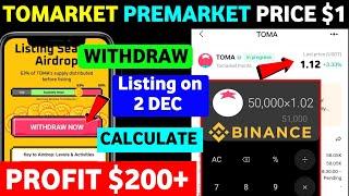 Tomarket Listing on  Updates