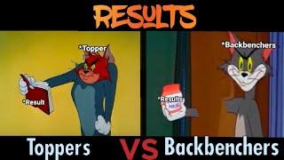Toppers VS Backbenchers after getting results (Tom and Jerry funny meme )