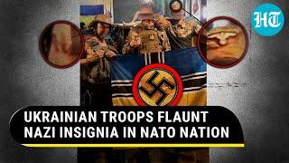 Putin Vs Macron New Flashpoint: Leaked Pics Show Ukrainian Soldiers Wearing Nazi Symbols In France