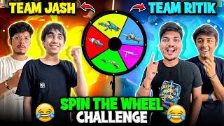 Spin The Wheel Challenge  Team TSG Ritik Vs TSG Jash  Who Wins The Prizepool -Garena Free Fire