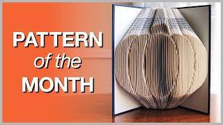 Book Folding Pattern of the Month for October: Pumpkin | Fall Folded Book Art | Halloween DIY Crafts