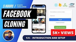 (1/4) Facebook Cloning : Introduction & Project Setup