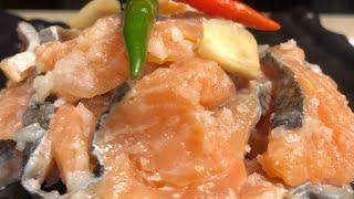 Lao Food: How I Make Som Pa Salmon | Sour Salmon