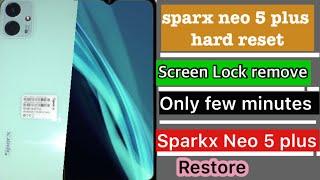 sparx neo 5 plus hard reset sparx neo 5 plus// screen lock only remove // how to restore sparx neo 5