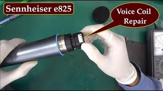 How to fix open voice coil on e825 Sennheiser microphone? Voice coil repair