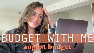 BUDGET WITH ME! (self-employed) | August 2021 | How Much $$$ I Spend, High Expenses, Future Goals