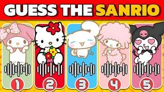 Guess the SANRIO CHARACTERS by the Voice | Hello Kitty and Friends | Kuromi, Cinnamoroll, Keroppi
