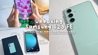 Unboxing Samsung S23 FE | Accessories unboxing, camera test  