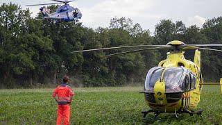 (Grip 2!) Zeer veel hulpdiensten en traumahelikopters met spoed bij grote stormramp in Leersum!