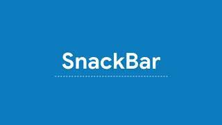 SnackBar #Flutter #RidzCreations