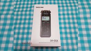 ASMR Unboxing Tascam DR-05X