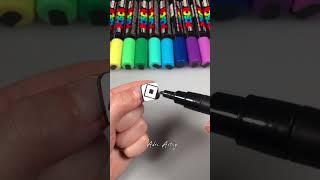 Drawing BUT on a KEYBOARD with Posca Markers! R is for Roblox! Part 5! #shorts