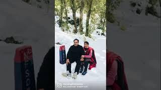 Pastor Manish Gill enjoy snow fall