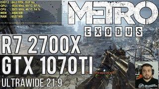 Testando Metro Exodus PC - R7 2700x / GTX 1070Ti / Ultrawide 2560x1080 - Primeiros 30min