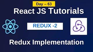Redux implementation |redux in react js |redux in telugu | redux tutorial React JS tutorials#reactjs