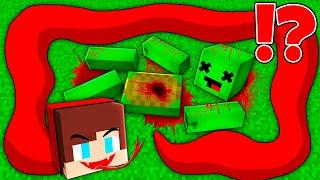 How JJ Became SNAKE to EAT Mikey in Minecraft Challenge - Maizen