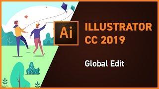 Illustrator CC 2019 new feature - Global Edit