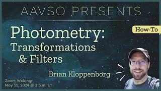 Understand photometric transforms & filters with Brian Kloppenborg