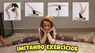 DESAFIO DA GINASTICA / IMITANDO OS EXERCÍCIOS FEITOS POR GINASTAS PROFISSIONAIS - Lara Spina