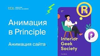 Урок по анимации в Principle от Moscow Digital Academy