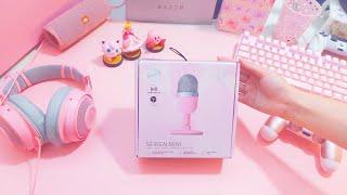 Pink Quartz Razer Seiren Mini Microphone Unboxing Video