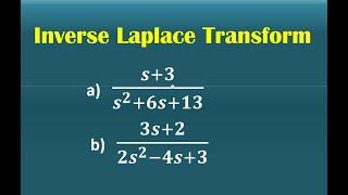 Inverse Laplace Transform Examples || First Shifting Property of Inverse Laplace Transform ||