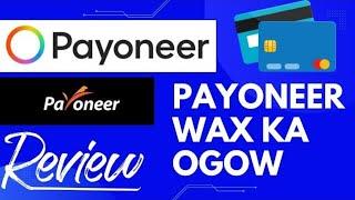 Waa Maxay Payoneer? || Sidee Buu U Shaqeeyaa Payoneer? #payoneer @lacagsameesifudud