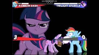 RAINBOW DASH VS TWILIGHT SPARKLE - MY LITTLE PONY BATTLE