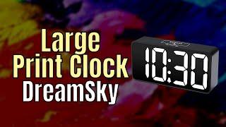 DreamSky Large Print Clock for the Low Vision and Visually Impaired!