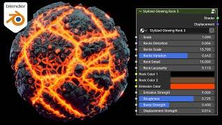 Procedural Stylized Glowing Lava (Material Demo)