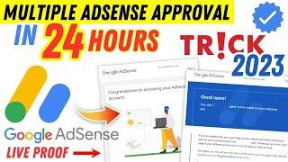 How To Get Multiple AdSense Approval in 24 Hours | Multiple AdSense in One Domain | Live Proof