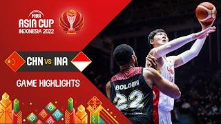 China  - Indonesia  | Basketball Highlights - #FIBAASIACUP 2022