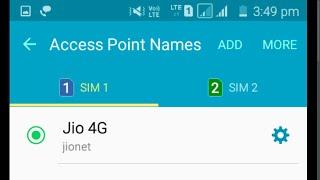 Moto E 2nd Gen Reliance Jio 4G LTE Sim VoLTE Settings