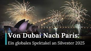 Neujahrsfeier 2025 weltweit: Feuerwerke, Drohnenshows, Widerstand im Nahen Osten & Europa |RND |AQ1E