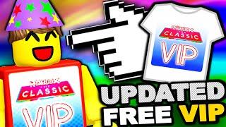 THE OLD VERSION GOT DELETED... HOW TO GET The Classic VIP T-Shirt! (ROBLOX THE CLASSIC EVENT)