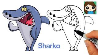 How to Draw Sharko the Great White Shark | Zig & Sharko