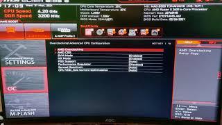 Enable virtualization SVM Mode  MSI B550 Tomahawk BIOS AMD Ryzen