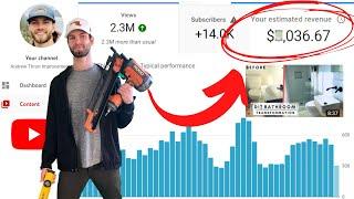 How Much YouTube PAID me for a 2 MILLION VIEW video!